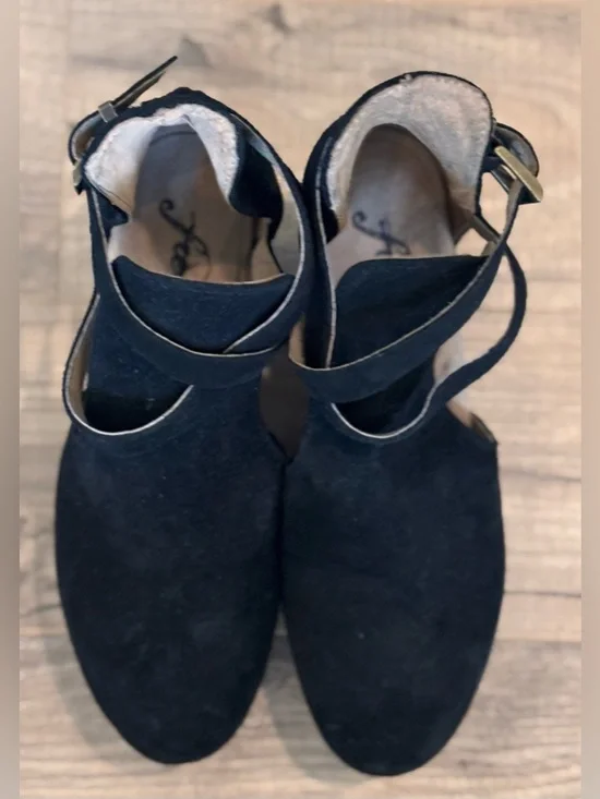 Free People Cedar Clog – Size 37 (US 6.5) Suede Platform Clogs - Picture 3 of 8